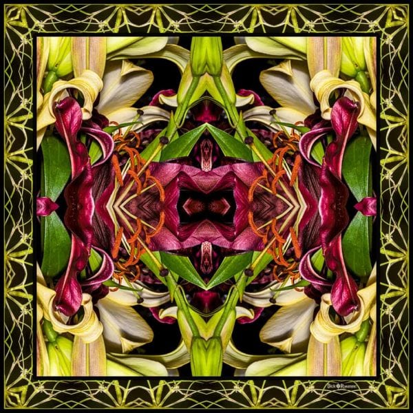 Art Nouveau Lily Square Series #6