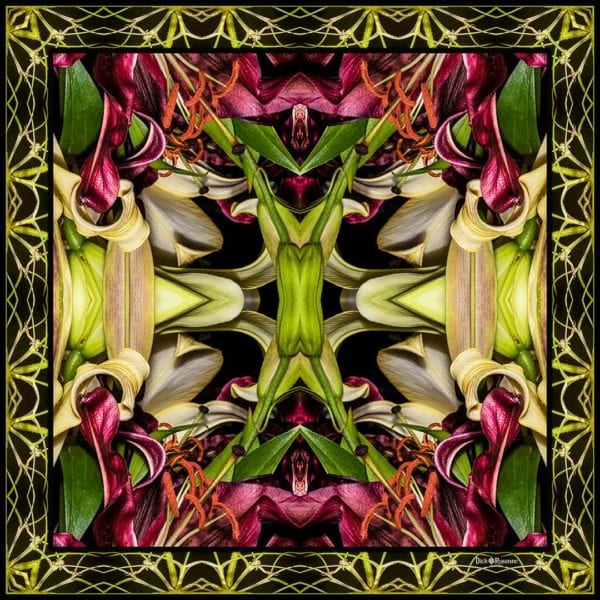 Art Nouveau Lily Square Series #5