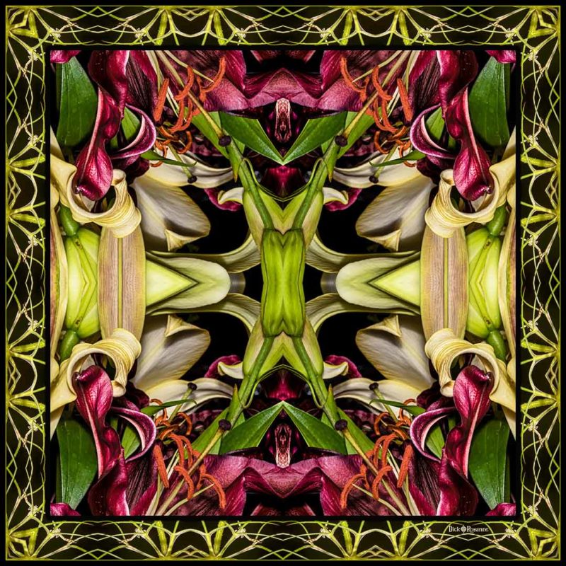 Art Nouveau Lily Square Series #5