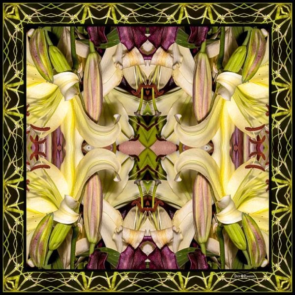 Art Nouveau Lily Square Series #3
