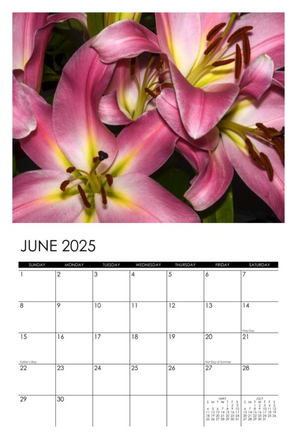 2025 Flowers Calendar - Image 7